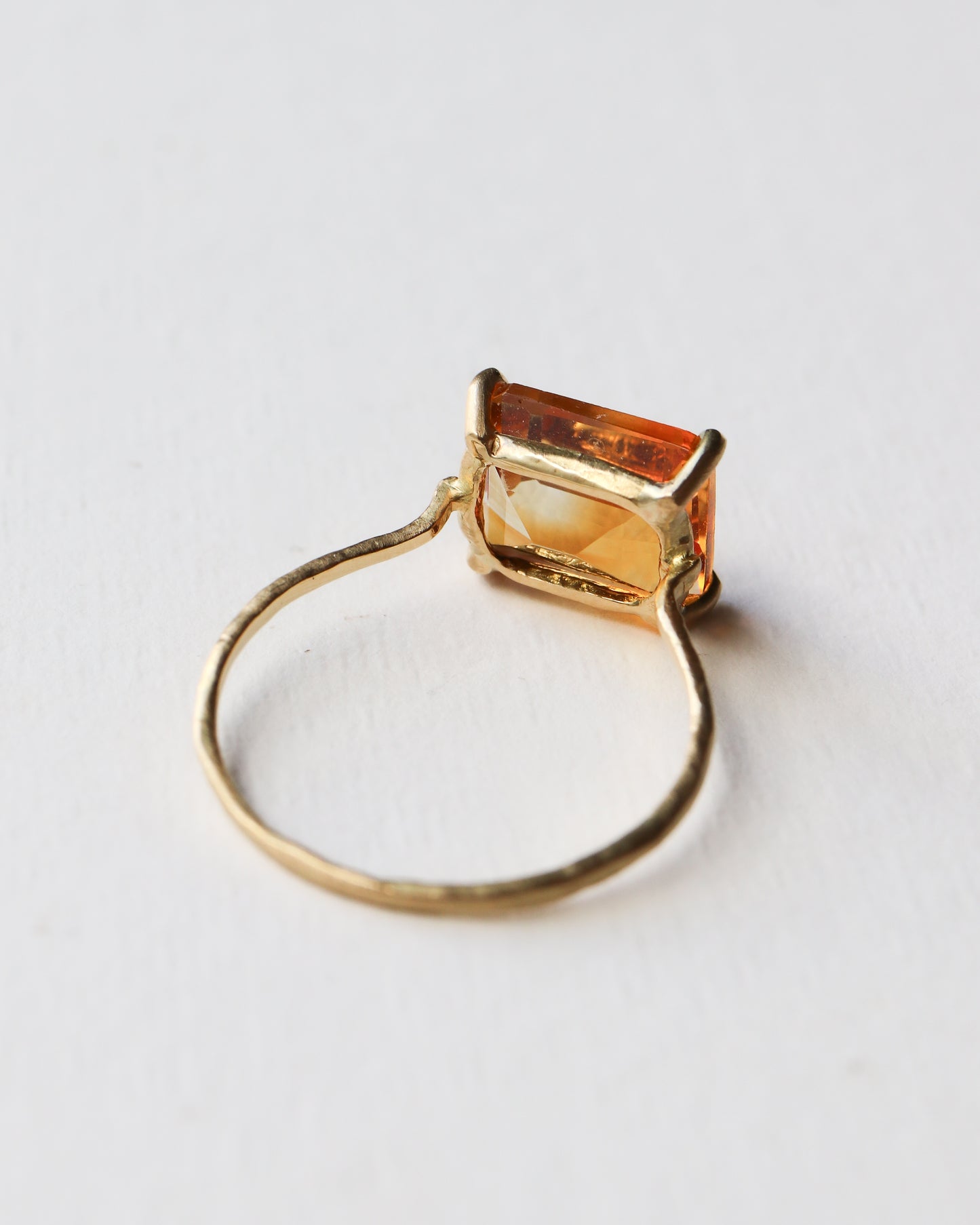 Prong Ring - Bicolor Citrine -