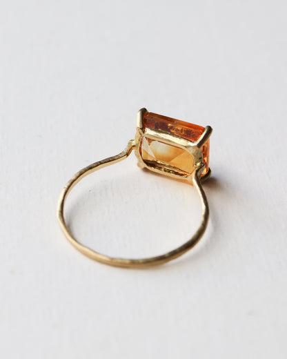 Prong Ring - Bicolor Citrine -