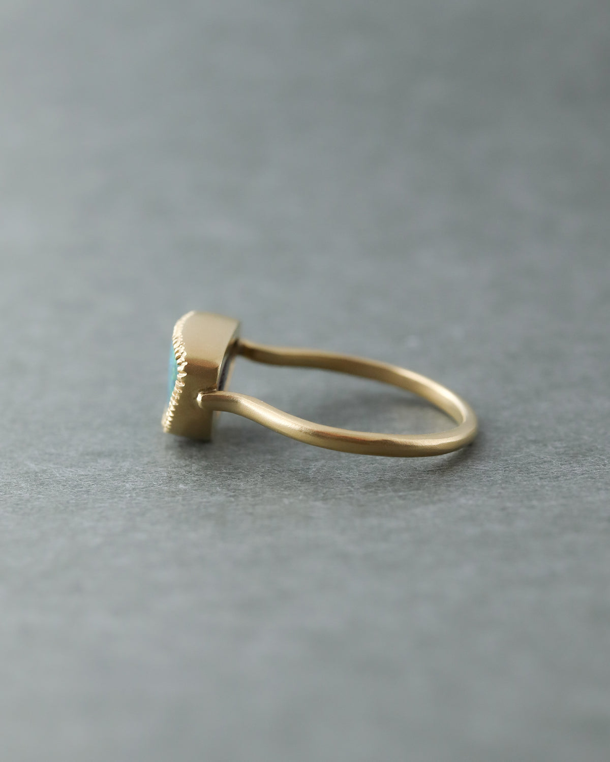 Milgrain Ring - Boulder Opal -
