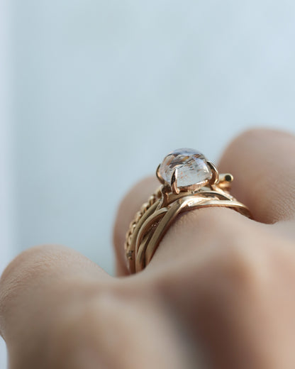 Flat Ring - Lattice Sunstone -