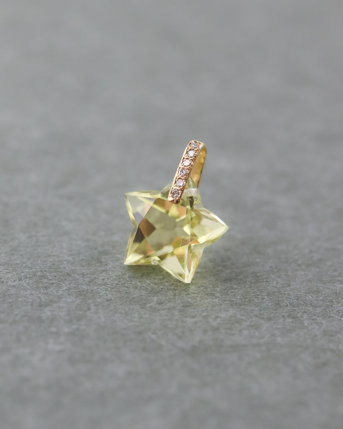 Hibiki Stone Necklace - Lemon Quartz -