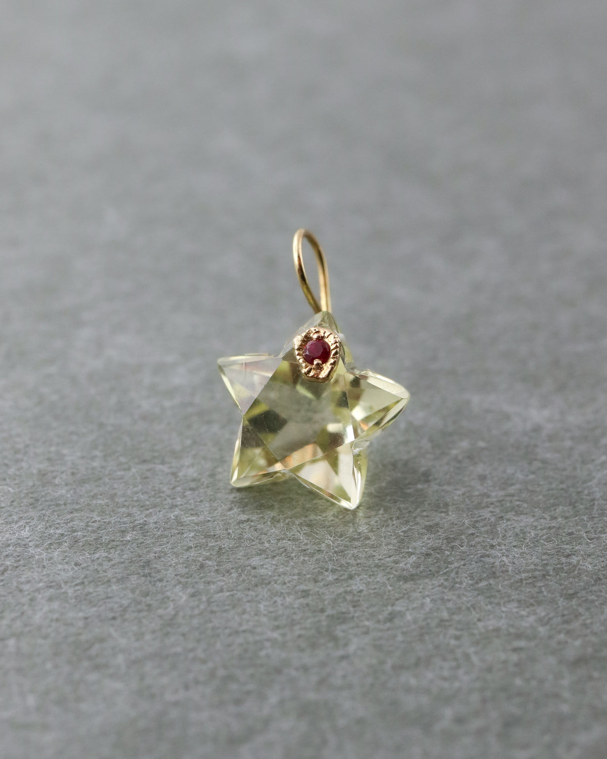 Flat Necklace - Lemon Quartz -