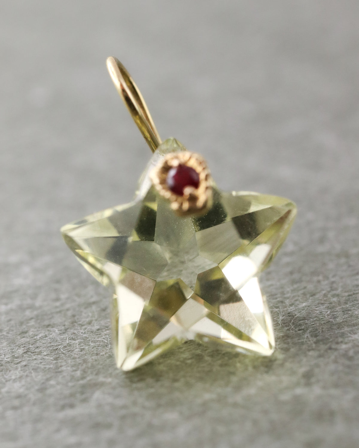 Flat Necklace - Lemon Quartz -