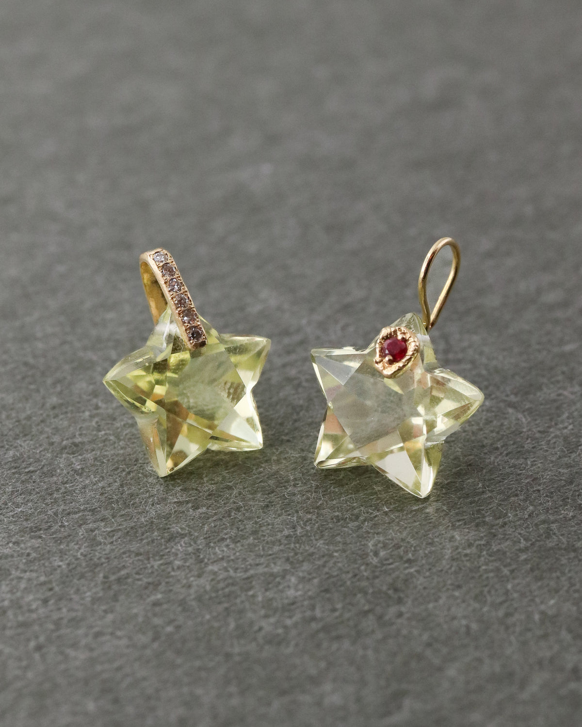 Hibiki Stone Necklace - Diamond -