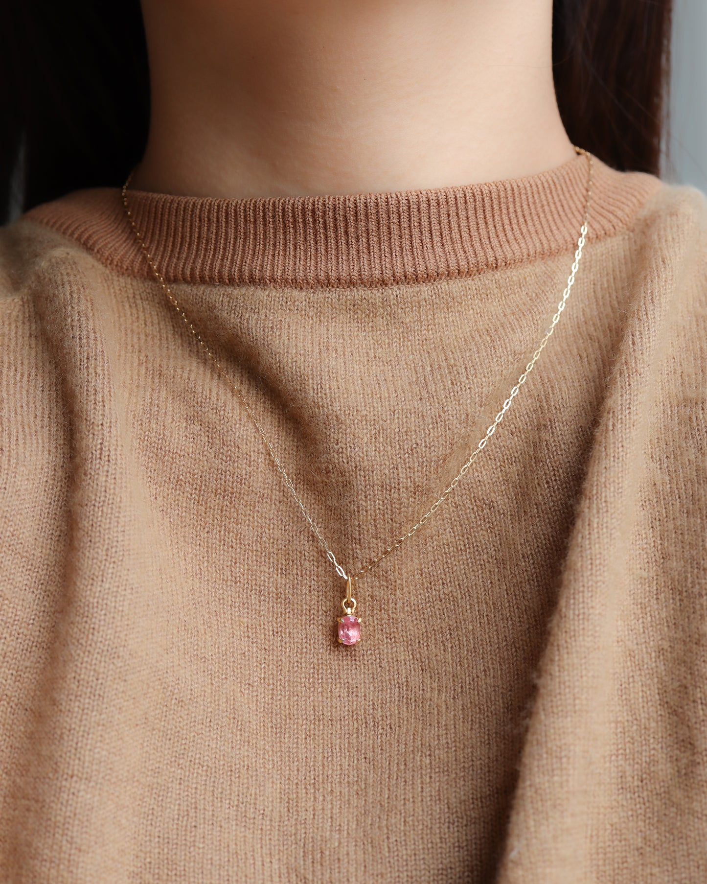 HorseShoe Necklace - Rhodochrosite -