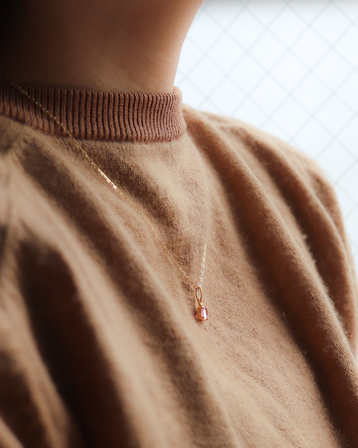 HorseShoe Necklace - Rhodochrosite -