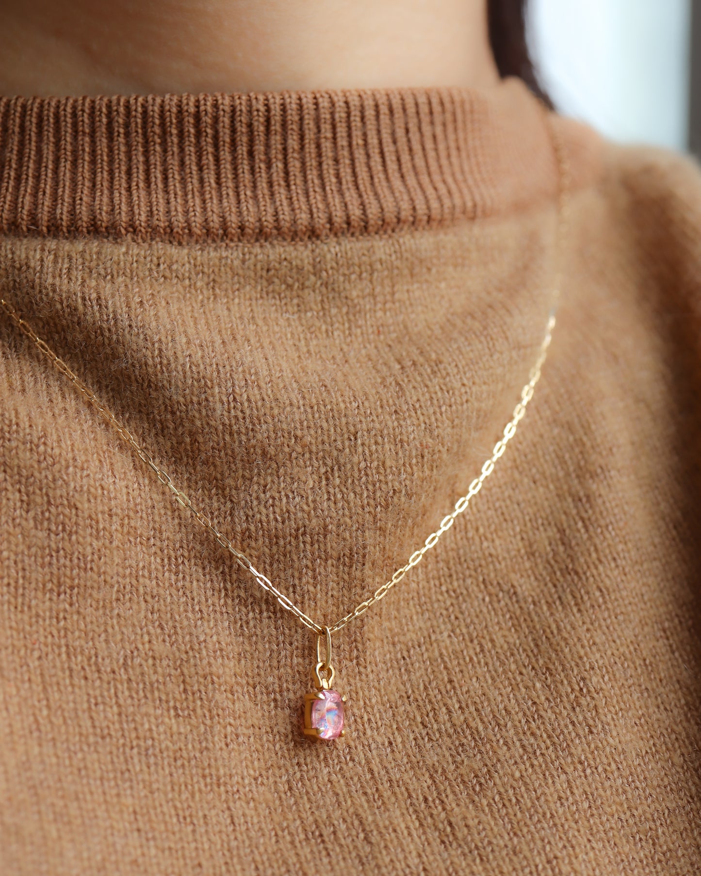 HorseShoe Necklace - Rhodochrosite -