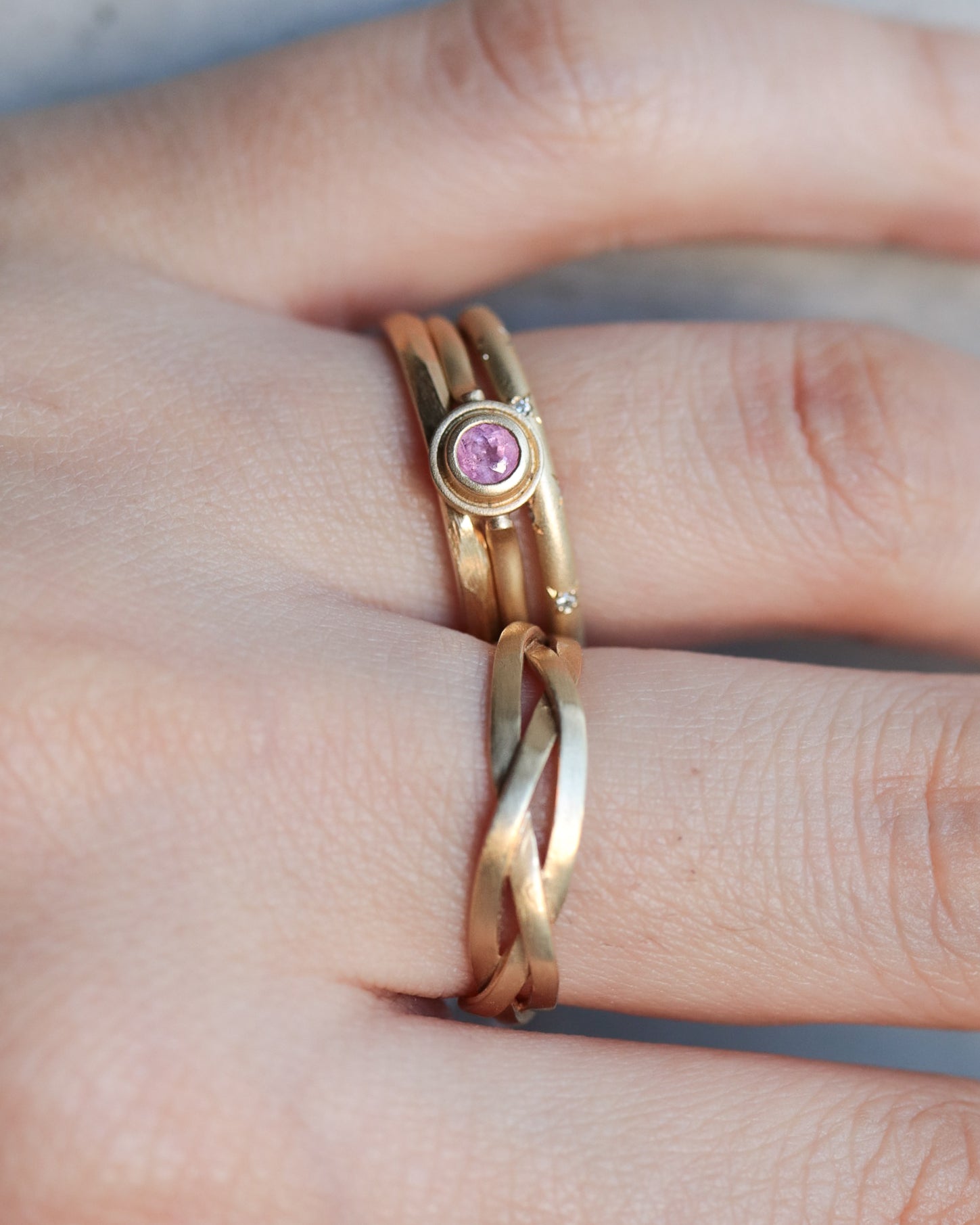 Column Ring - Pezzottaite -