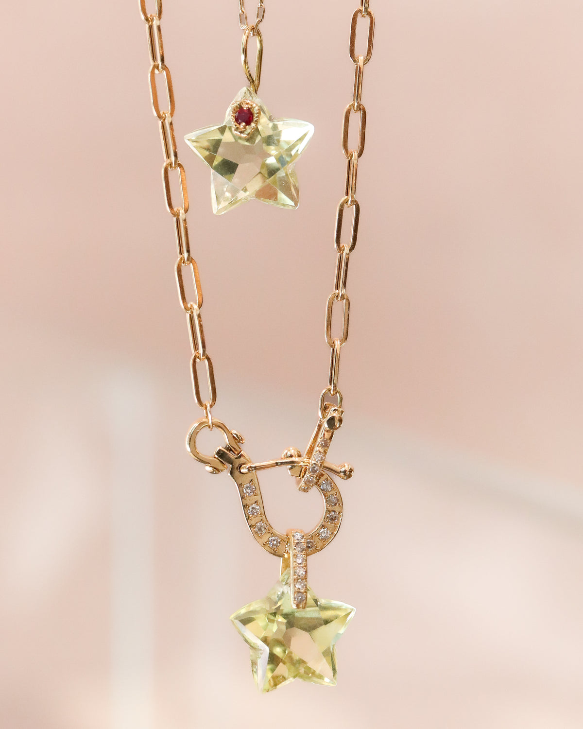Hibiki Stone Necklace - Diamond -