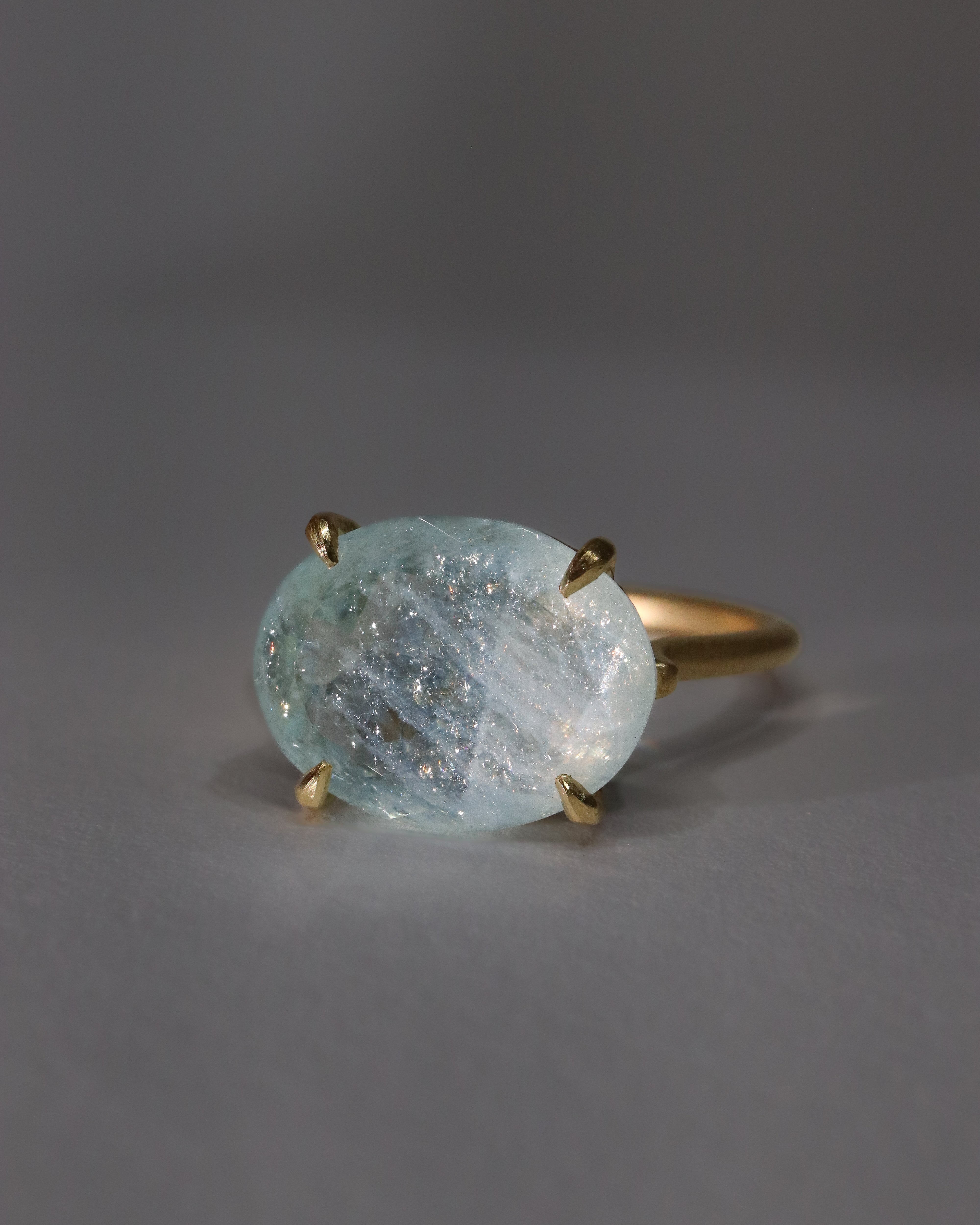 Prong Ring - Aquamarine -