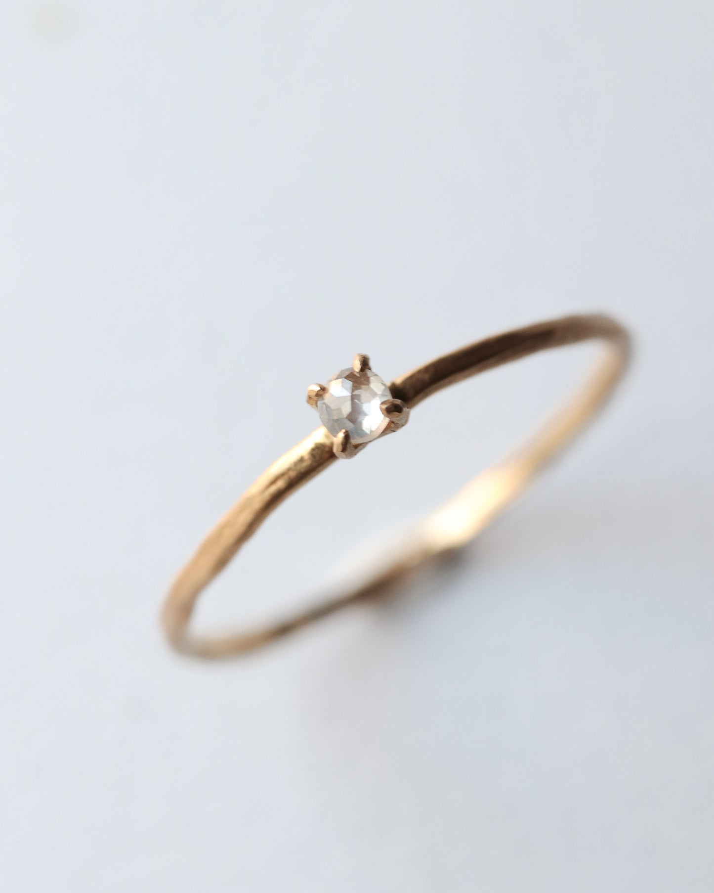 Prong Ring - Natural Diamond -