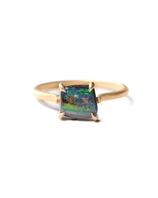 Prong Ring - Boulder Opal -