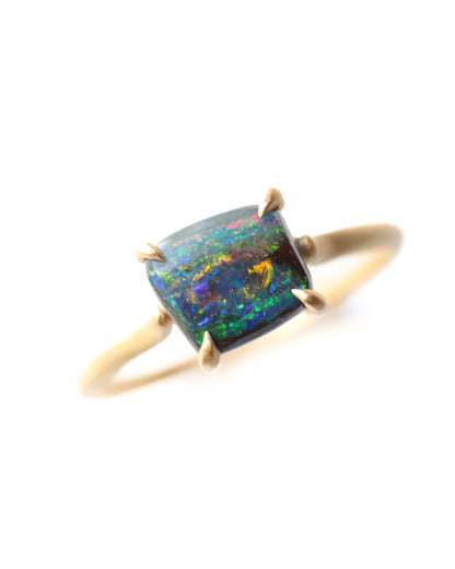 Prong Ring - Boulder Opal -