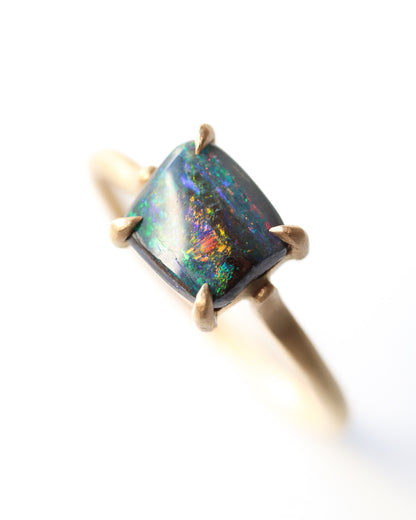 Prong Ring - Boulder Opal -