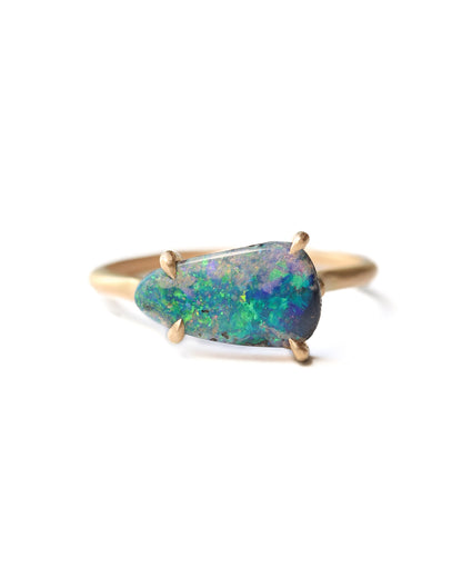 Prong Ring - Boulder Opal -