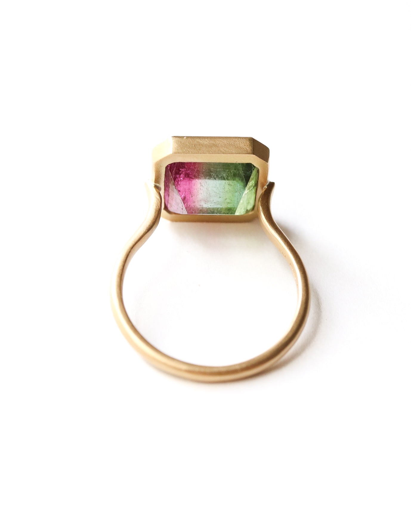 Collet Ring - Bicolor Tourmaline -