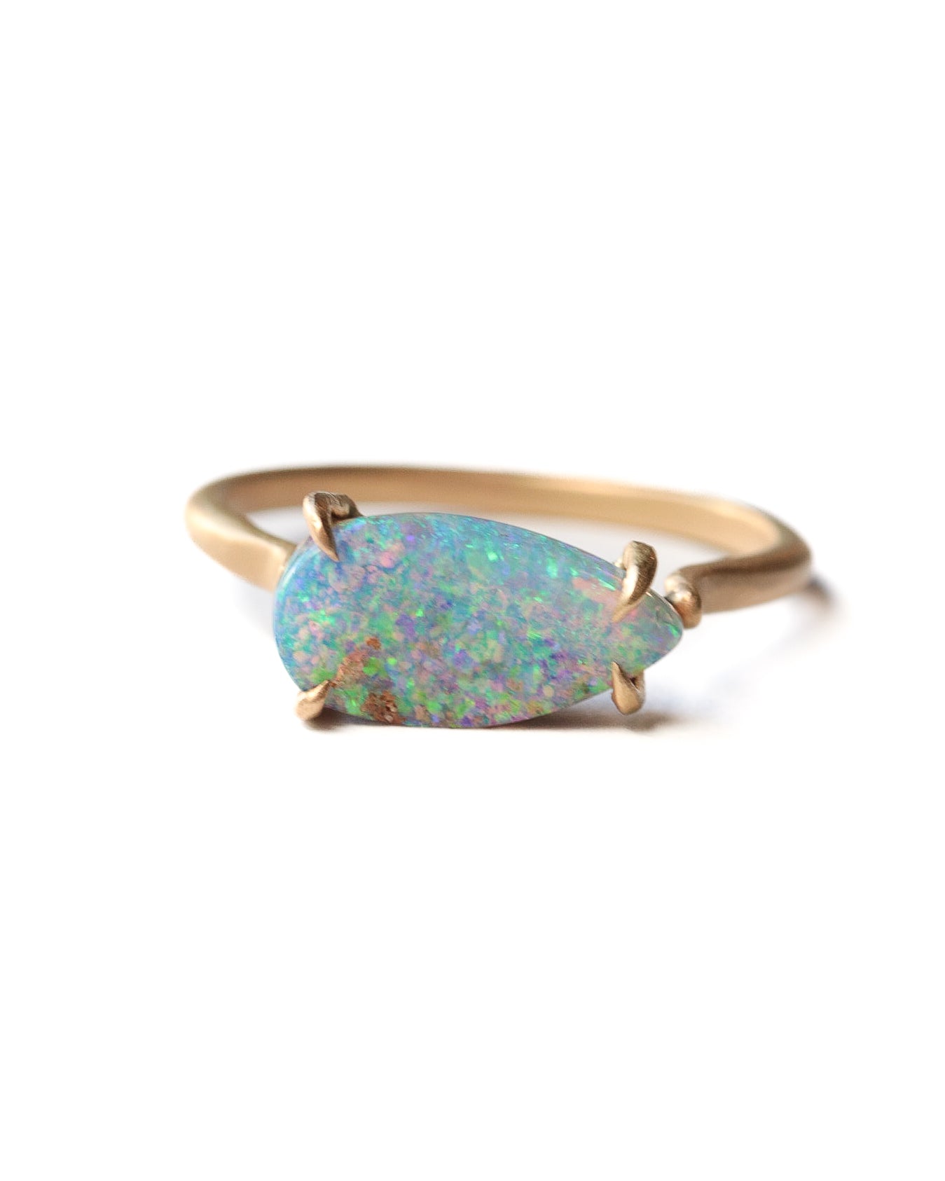 Prong Ring - Opal -