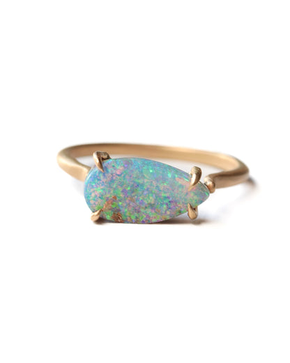 Prong Ring - Opal -