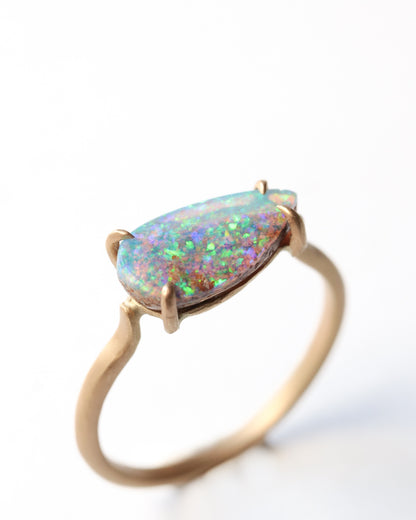 Prong Ring - Opal -