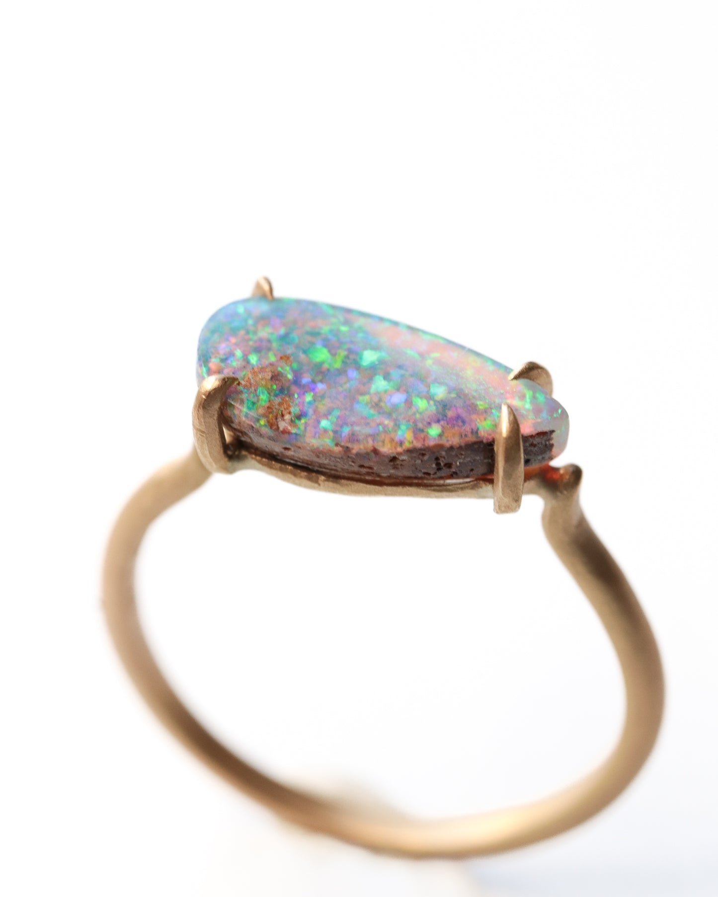 Prong Ring - Opal -