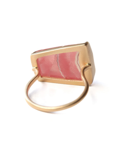 Collet Ring - Rhodochrosite -