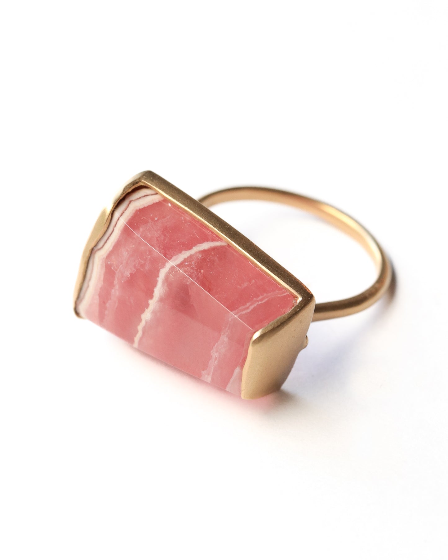 Collet Ring - Rhodochrosite -