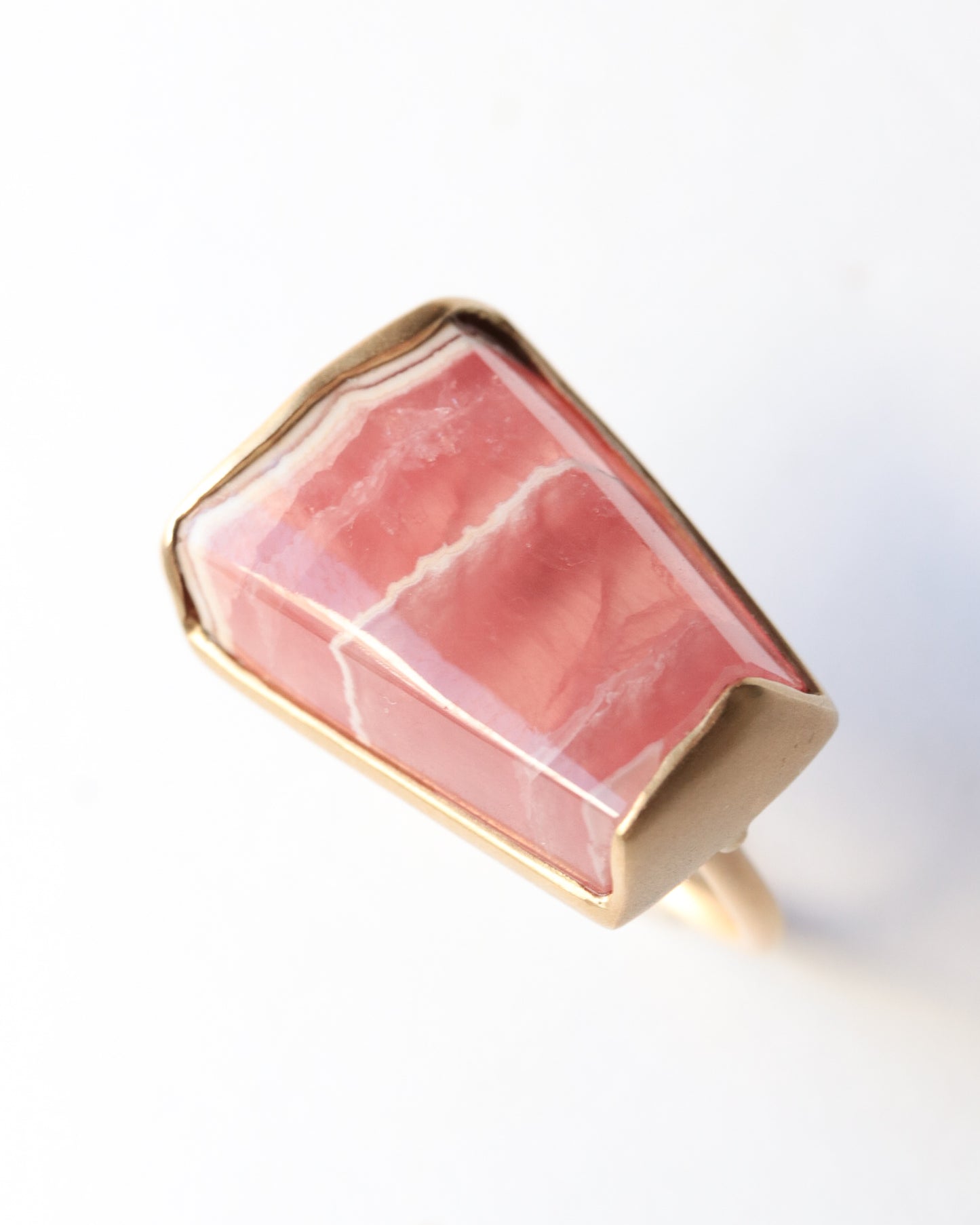 Collet Ring - Rhodochrosite -