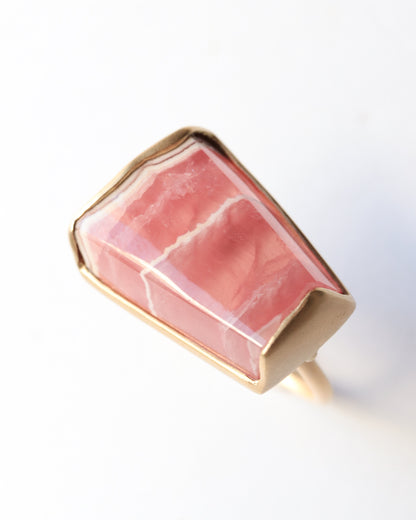 Collet Ring - Rhodochrosite -