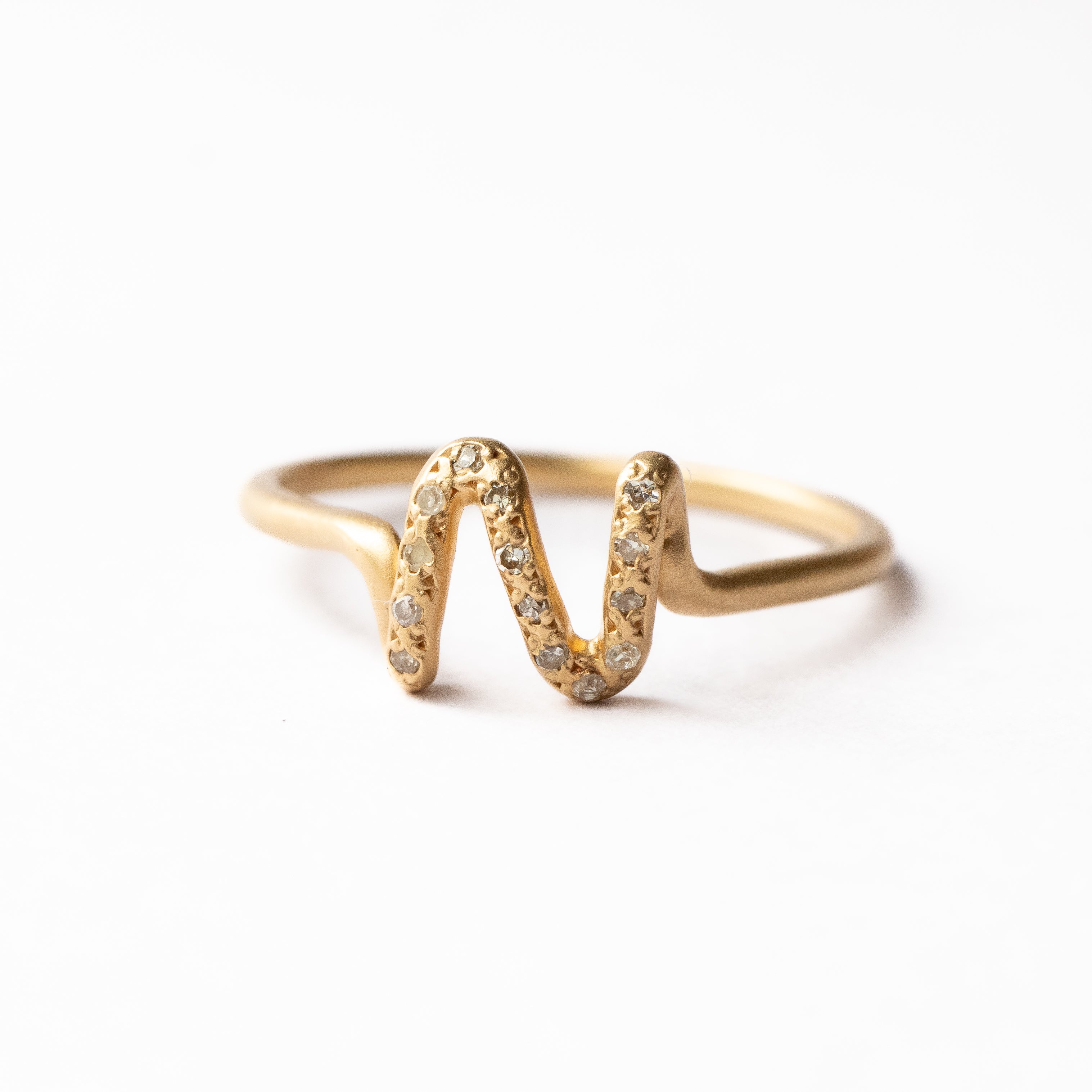 Initial Diamond Ring - N -