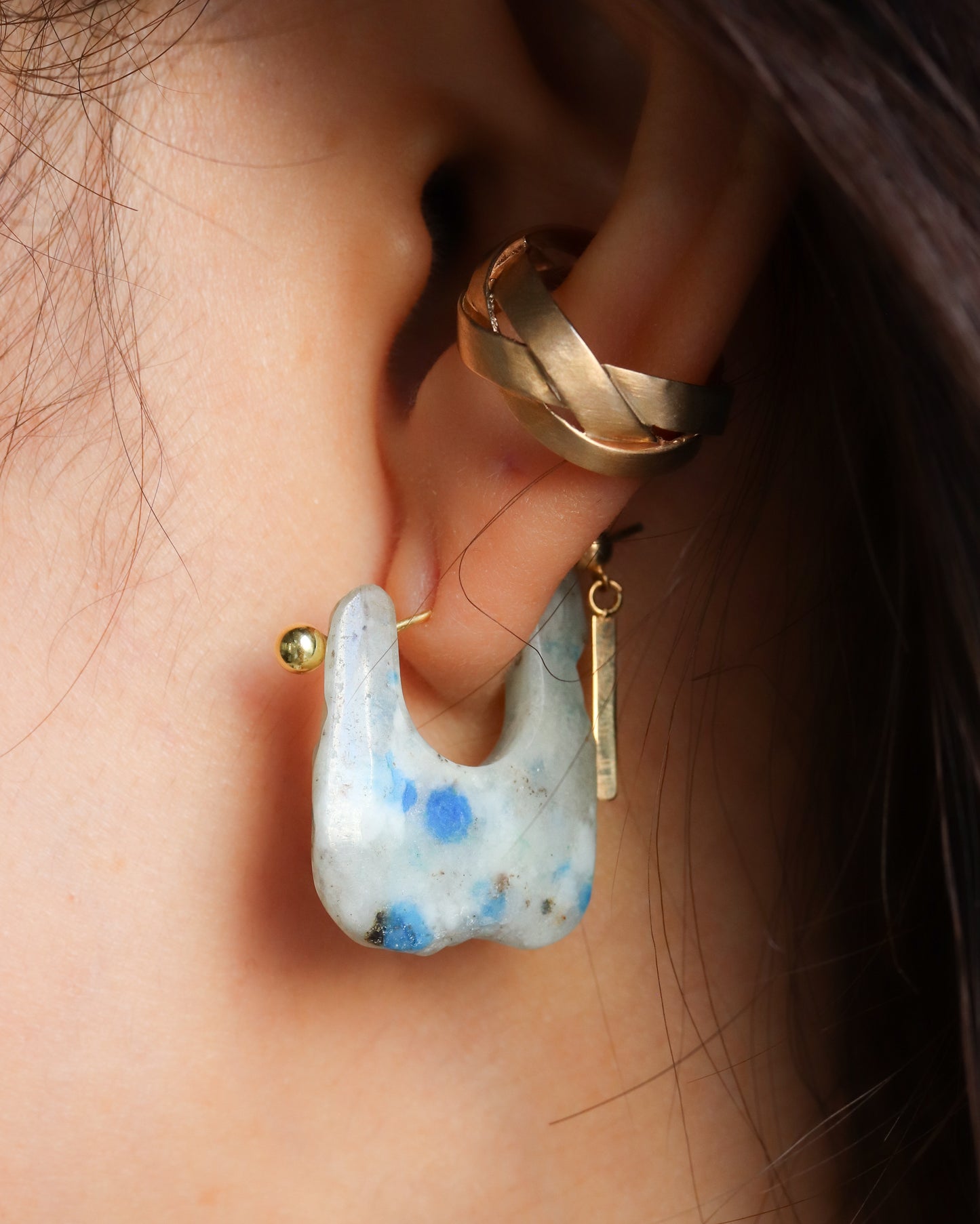 Rock Pierced Earring - K2stone -