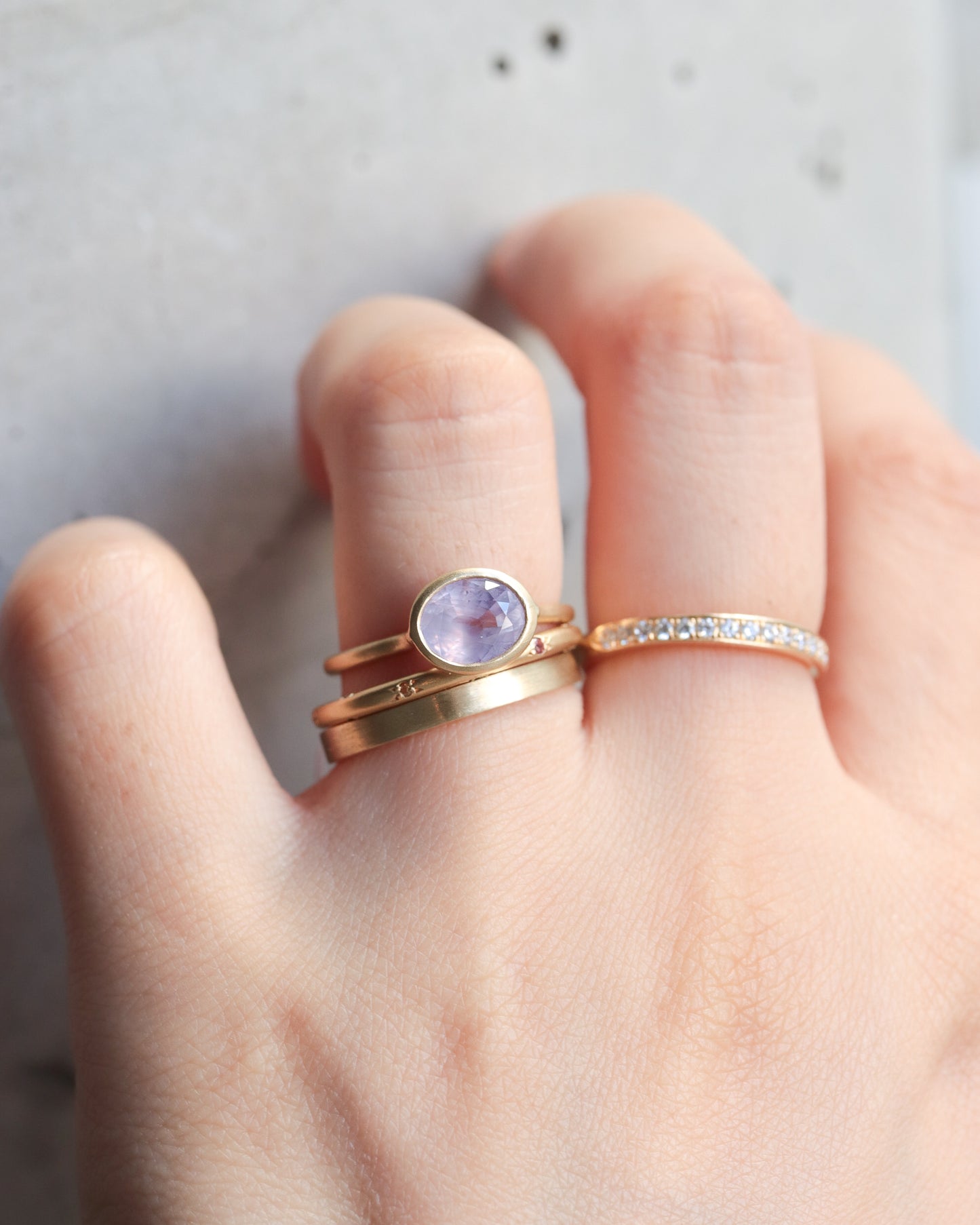 Collet Ring - Sapphire -