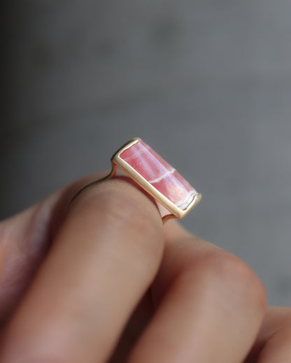 Collet Ring - Rhodochrosite -