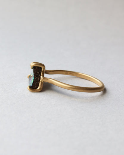 Prong Ring - Boulder Opal -
