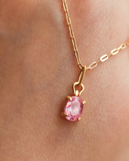 HorseShoe Necklace - Rhodochrosite -