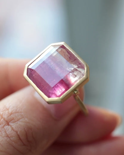 Collet Ring - Tourmaline -