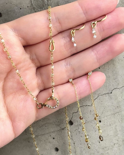 Link Diamond Beads Necklace