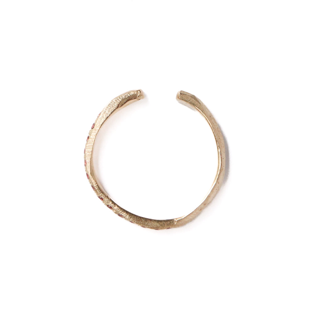 Hibiki Ear Cuff - Orange Sapphire -