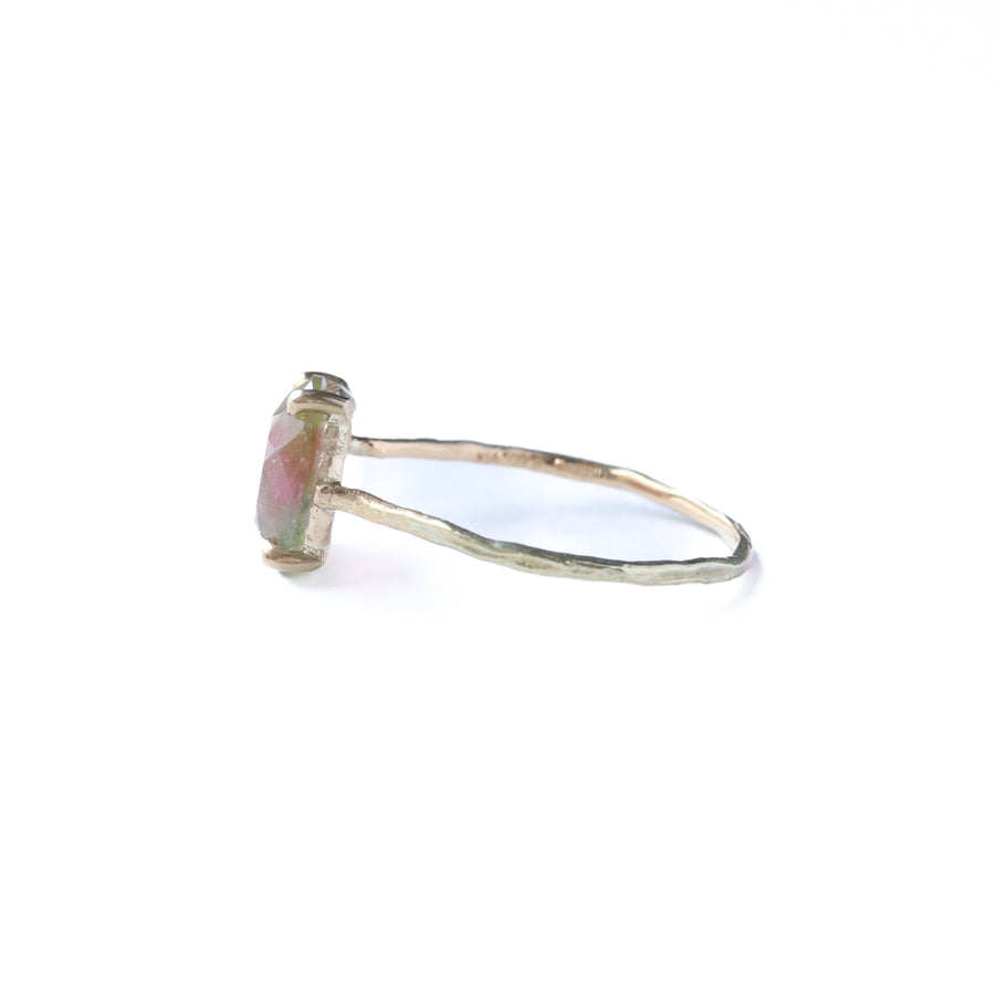 Flat Ring - Bicolor Tourmaline -