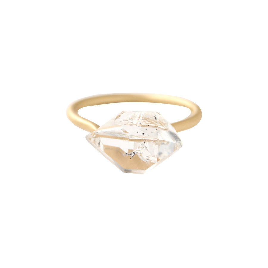 Slit Ring  - Diamond Quartz -