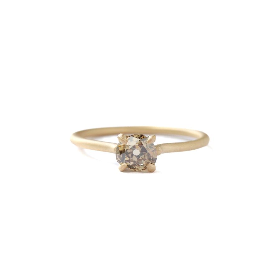 Prong Ring - Brown Diamond -