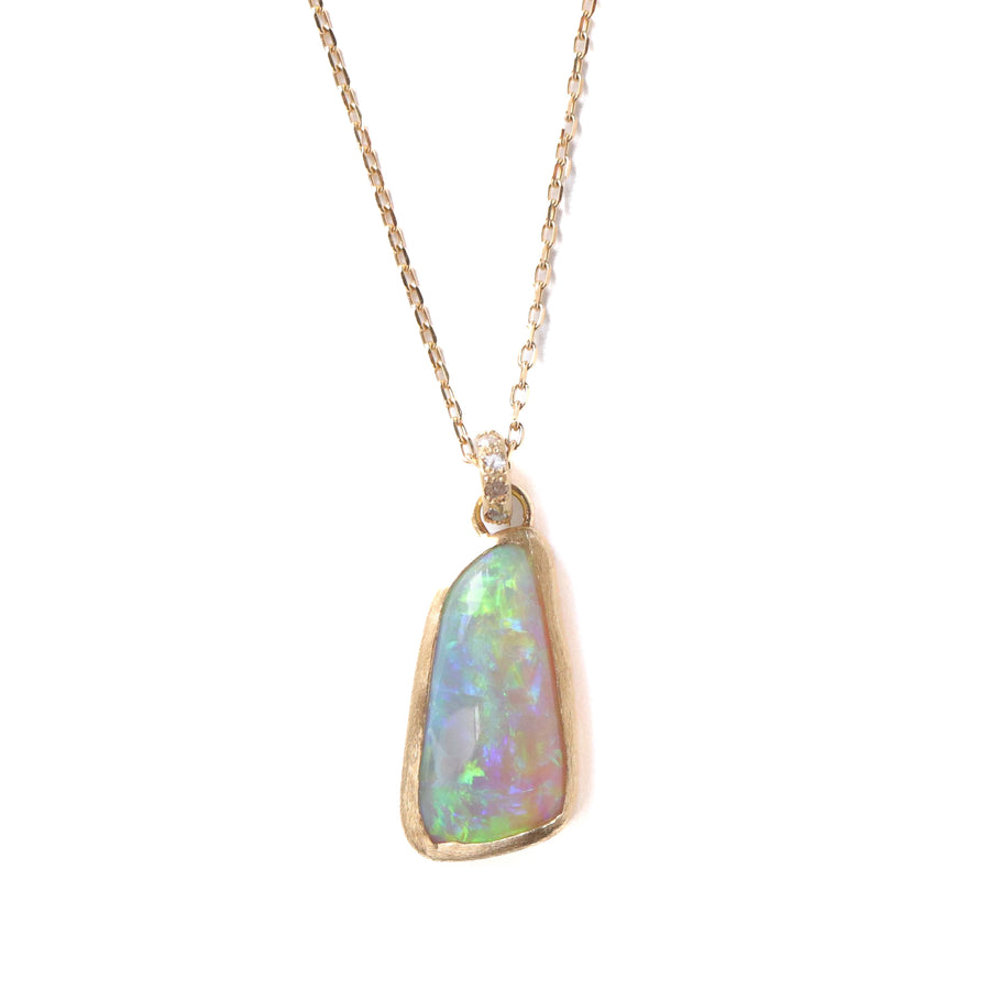 Collet Necklace - Crystal Black Opal / Diamond -