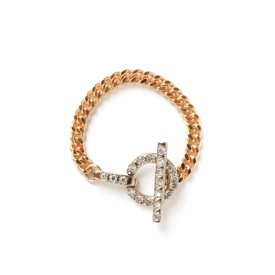 Mantel Chain Ring  - Full Diamond -