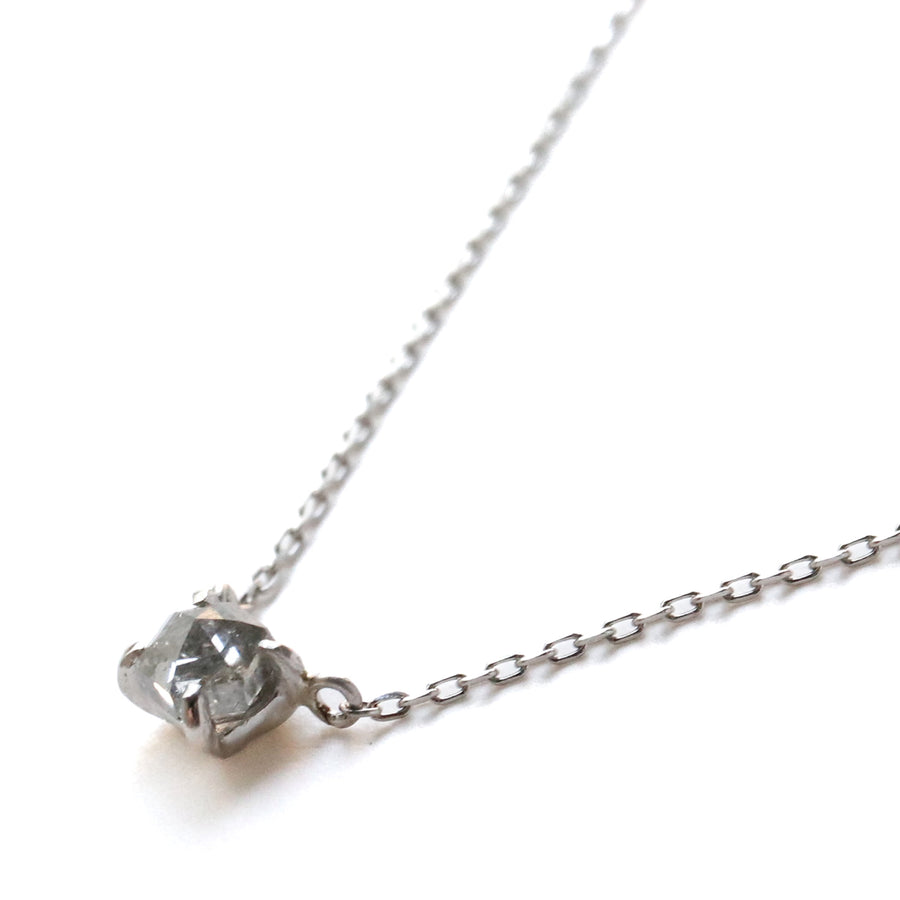 Prong Necklace - Natural Diamond -