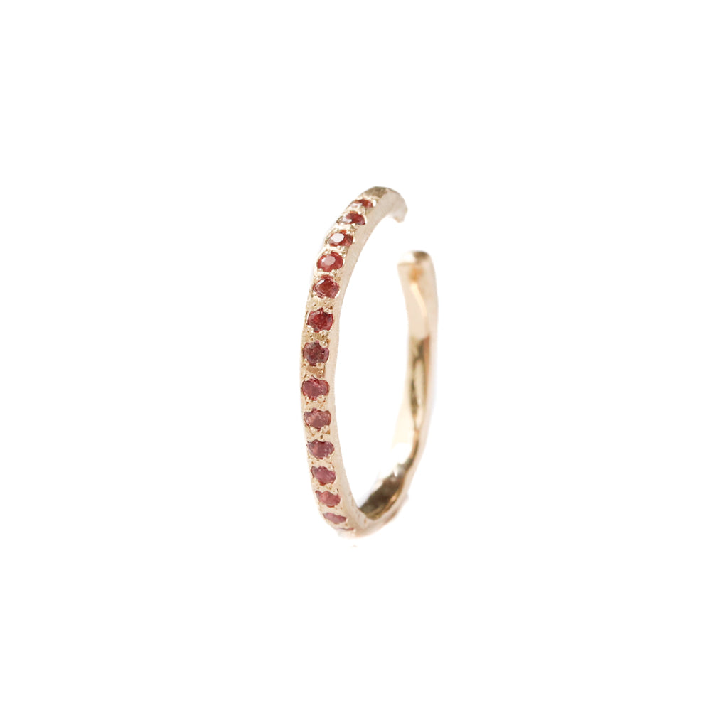 Hibiki Ear Cuff - Orange Sapphire -