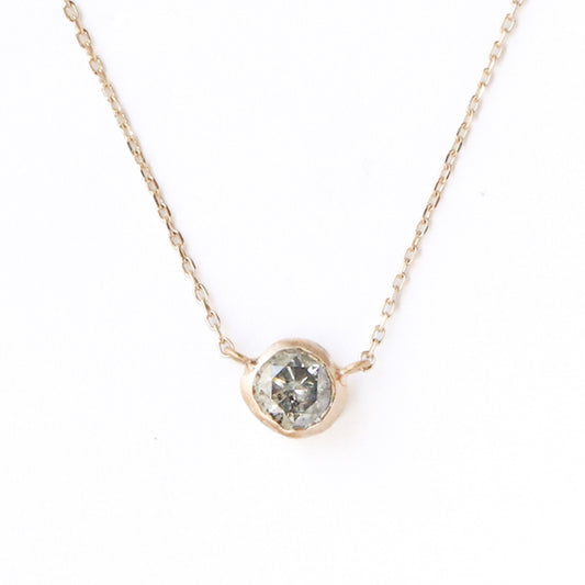 Rough Collet Necklace - Natural Diamond -