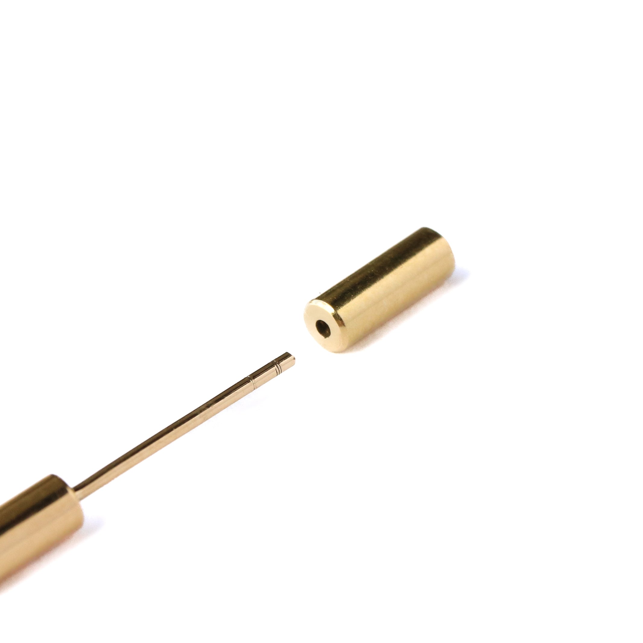 Baton Pieced Earring - Diamond -