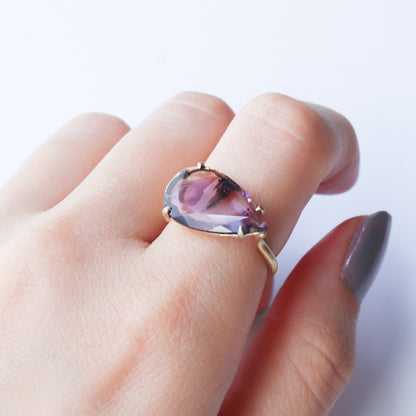爪形戒指 - 紫水晶 -