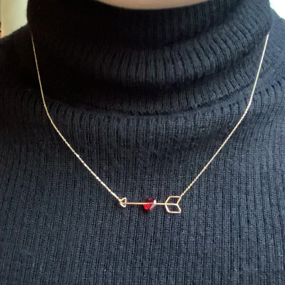 Zukyun Necklace - Garnet - – MONAKA jewellery