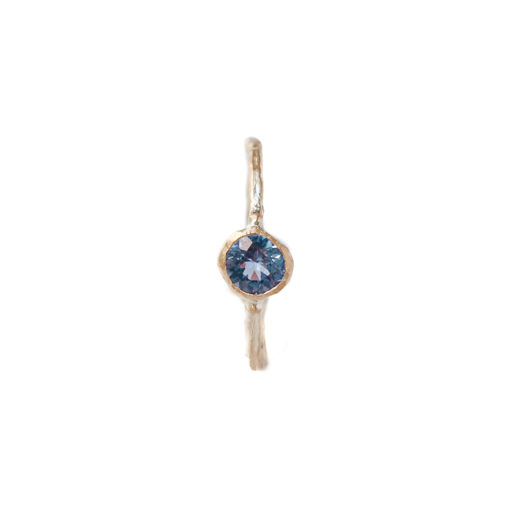 Rough Collet Ear Cuff - Sapphire -