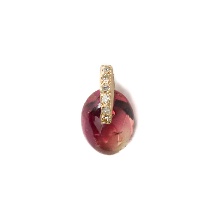 Hibiki Stone Necklace  - Bicolor Tourmaline -